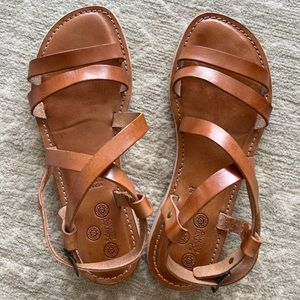 Leather sandals from Positano